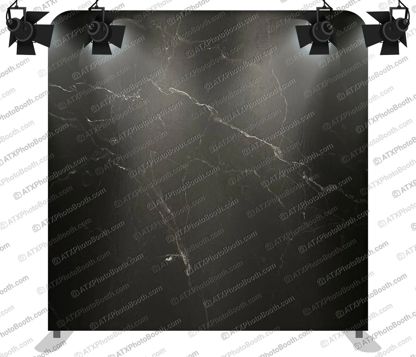 Photo booth backdrop - Black Marble