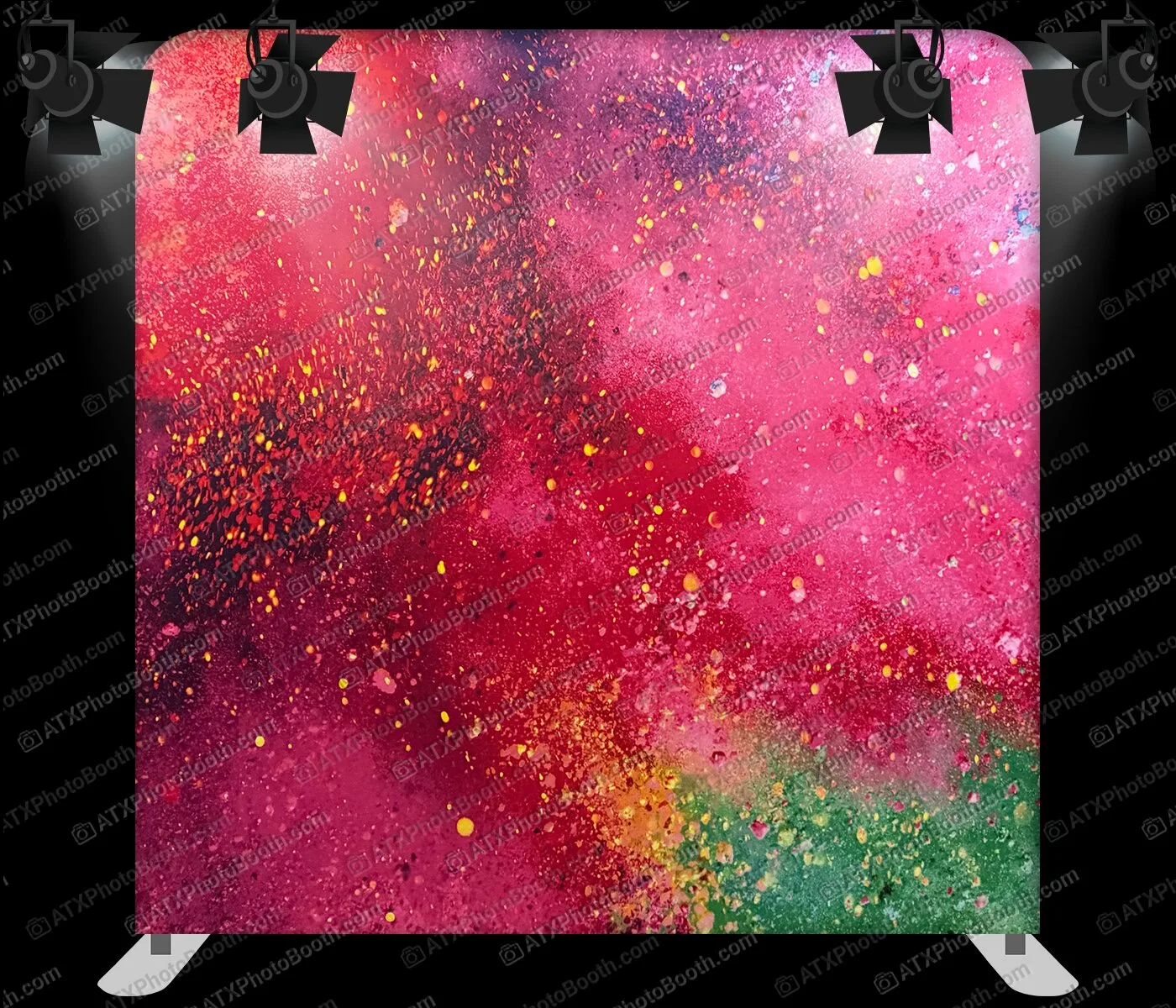 Photo booth backdrop - Color Burst