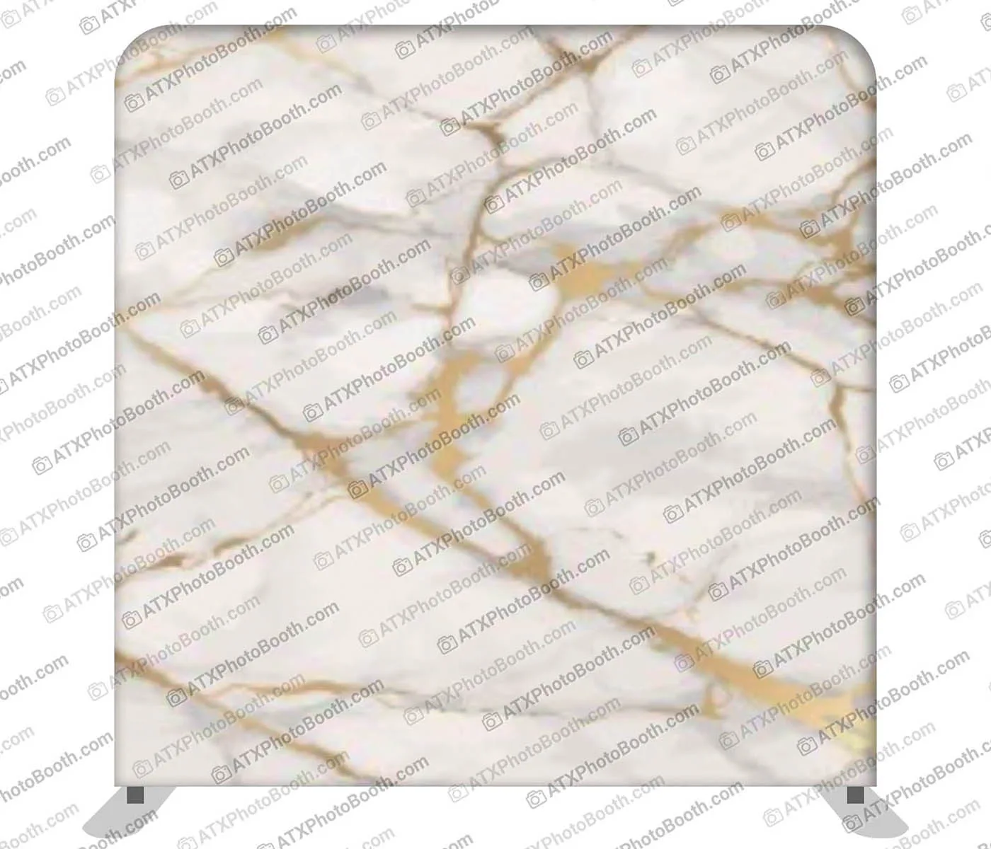 Photo booth backdrop - White & Gold Marble