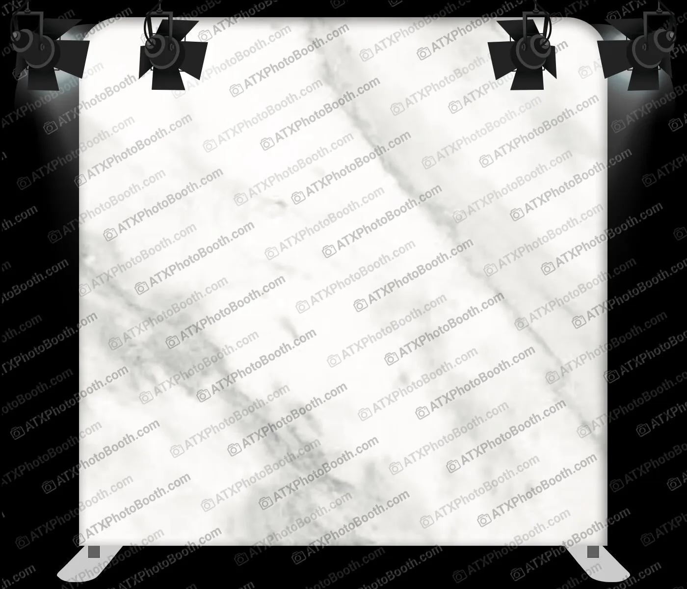 Photo booth backdrop - Classic White Marble