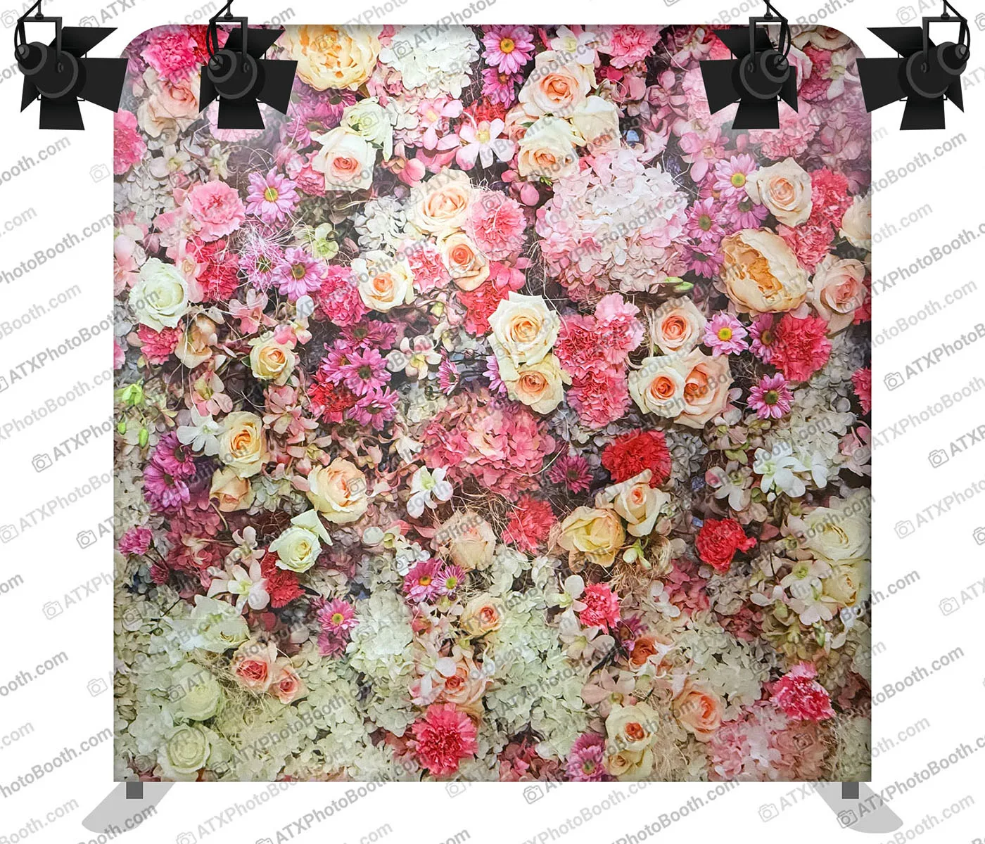 Photo booth backdrop - Mixed Floral Wall