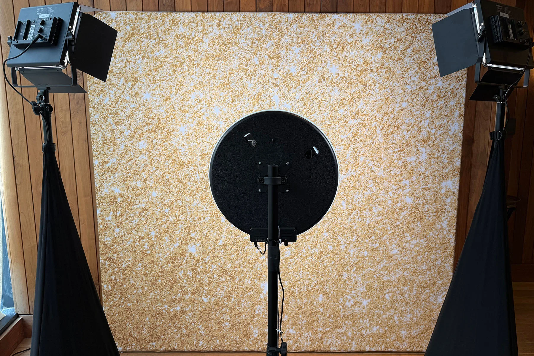 ATX Photo Booth open-air setup at an Austin event